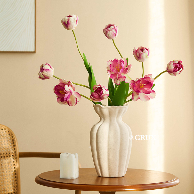 南十字星 法式复古陶瓷花瓶高级感摆件客厅餐桌插花干花民宿装饰,淘宝优惠券,粉丝福利购,淘宝优惠卷