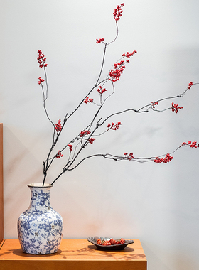 南蛇藤仿真花发财浆果串串金假花