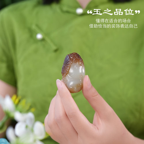 玉说和田玉钟馗吊坠男款玉坠糖白玉钟馗纳福玉佩玉挂件附证书CYZ - 图3