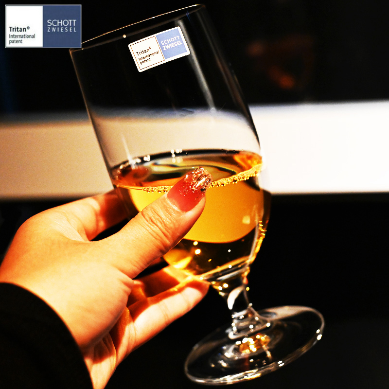 德国SCHOTT进口水晶玻璃小麦精酿黑啤酒杯高脚杯果汁饮料可乐杯子 - 图2