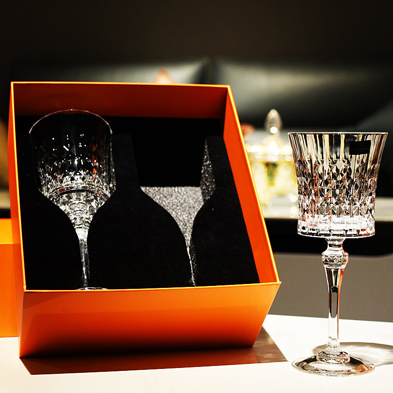 法国CDA进口水晶玻璃2只装高脚红酒白葡萄酒杯子节日对杯送礼盒子,淘宝优惠券,粉丝福利购,淘宝优惠卷