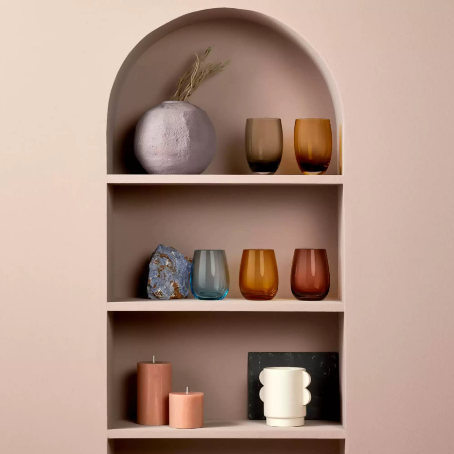 土耳其Nude进口水晶玻璃超薄平底红酒杯彩色果汁饮料鸡尾酒杯子 - 图0