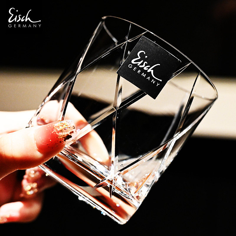 德国Eisch进口水晶玻璃杯轻奢高级感威士忌洋酒杯透明古典水杯子,淘宝优惠券,粉丝福利购,淘宝优惠卷