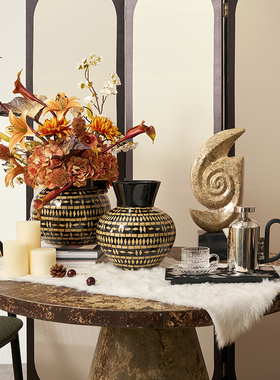 法式中古风异域风情花瓶花艺客厅