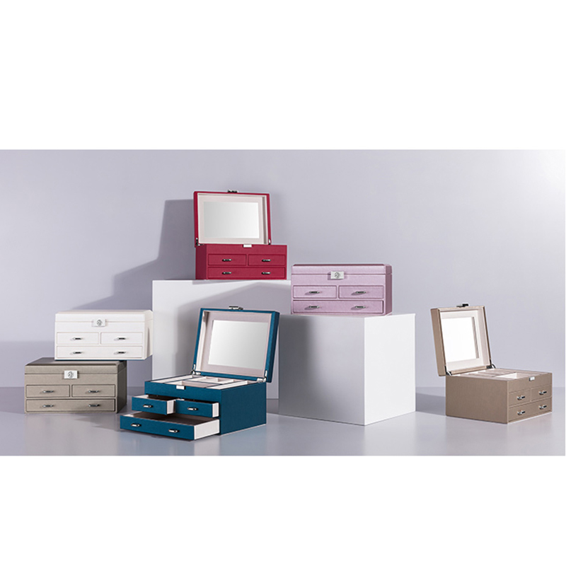 首饰盒公主珠宝饰品盒韩国首饰收纳盒带锁女生上司情人教师节礼物