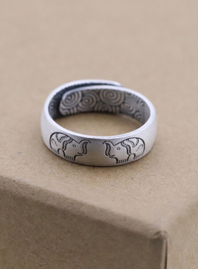 999足银激光多花型个性复古藏文