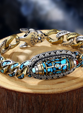 【好运】高档天然绿松石六字真言