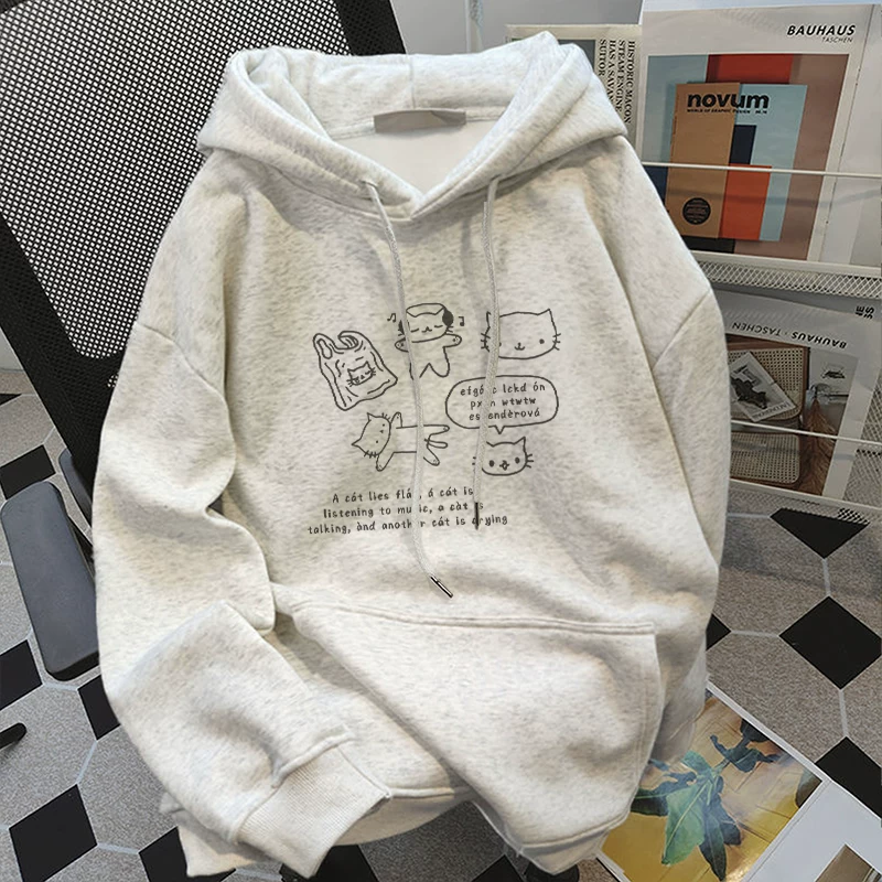 Осенний ретро тонкий худи, американский стиль, oversize, для любимых