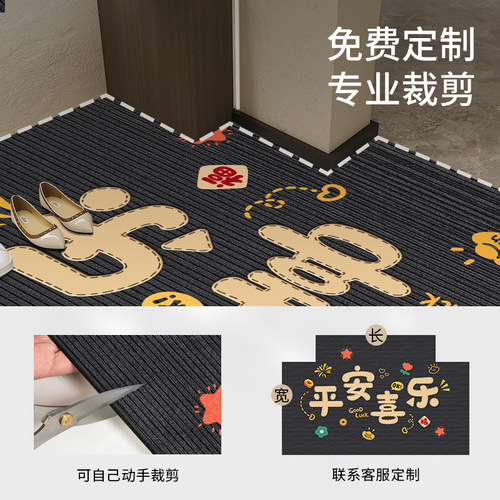 入户门地垫高级新款脚垫门口垫子专用喜庆家用门垫免洗防滑地毯垫 - 图2