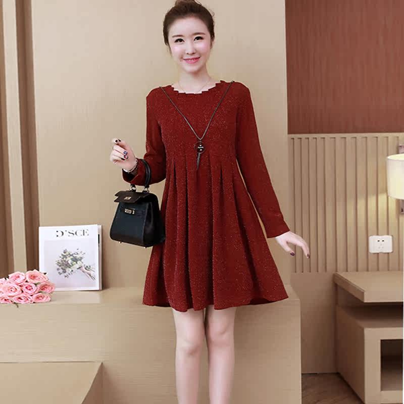 超大码女装胖mm减龄洋气适合连衣裙 媚娇兰大码女装