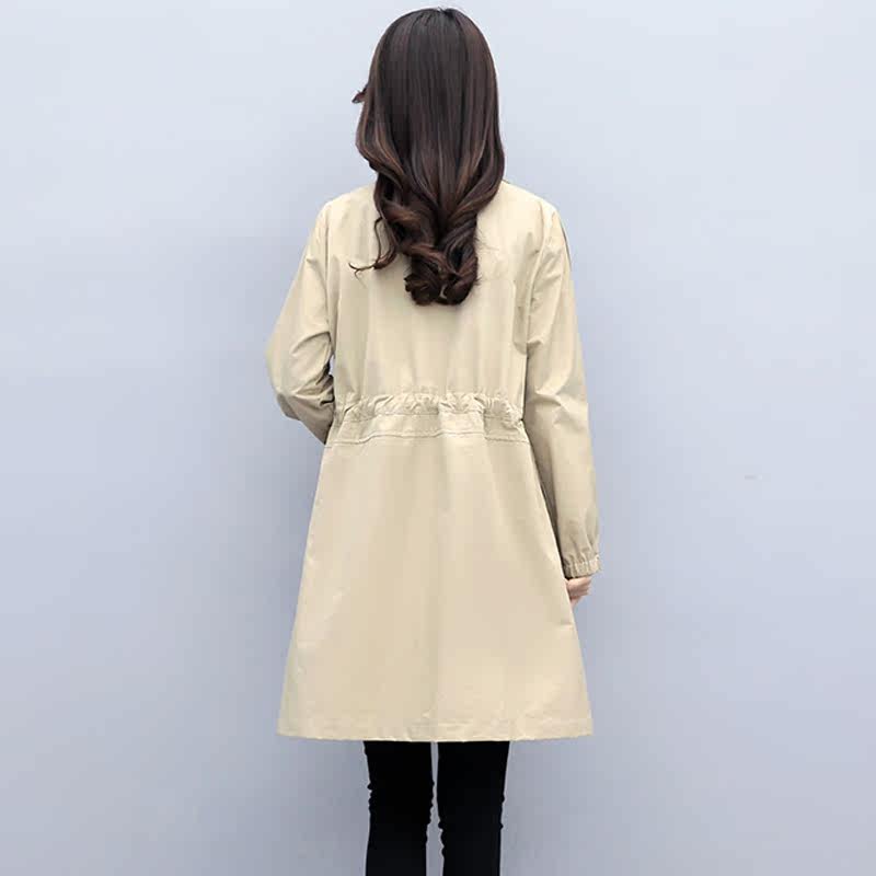 大码女装2020春秋外穿时尚气质风衣 媚娇兰大码女装