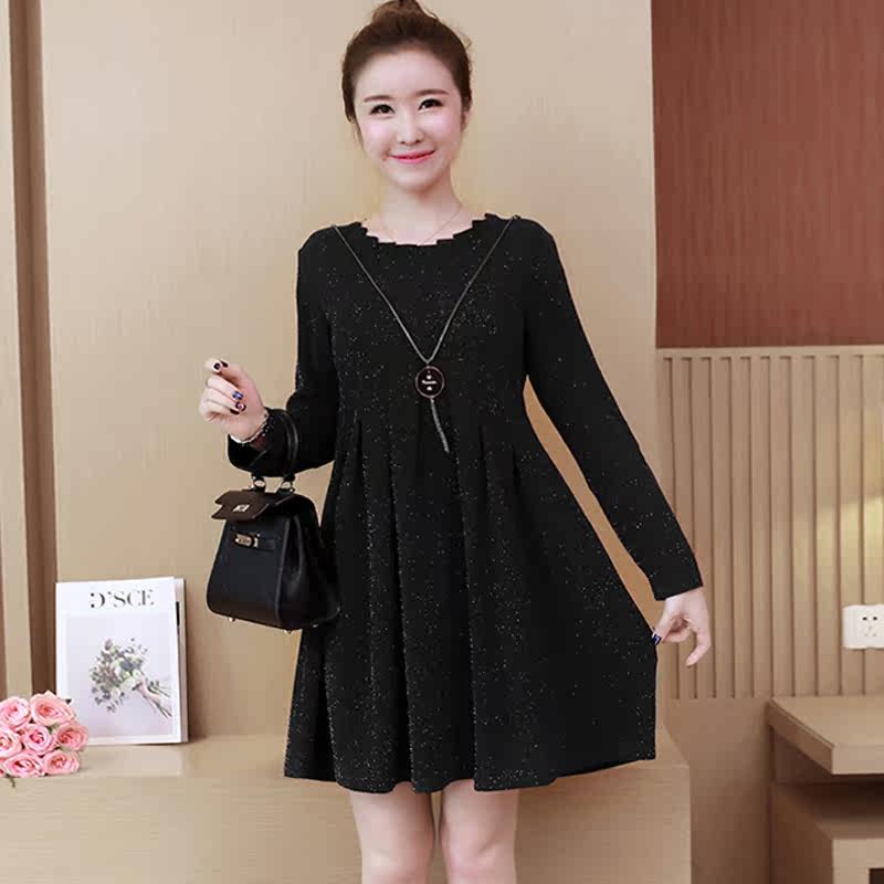 超大码女装胖mm减龄洋气适合连衣裙 媚娇兰大码女装