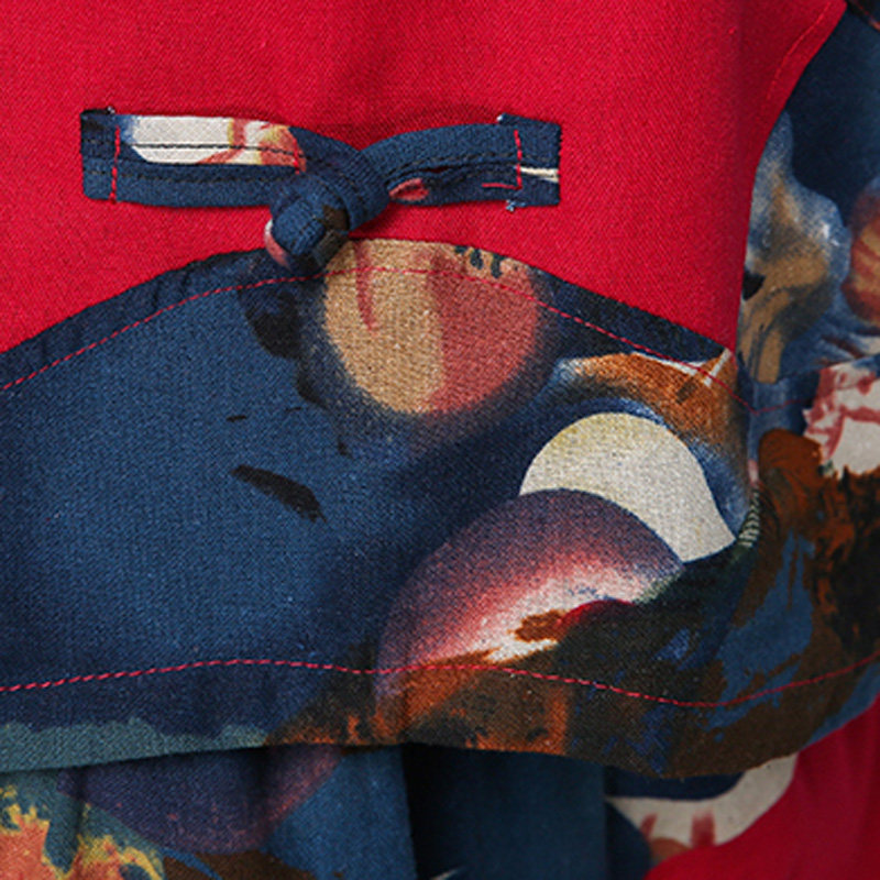 胖mm大码女装不规则贴布复古阔腿裤 媚娇兰大码女装