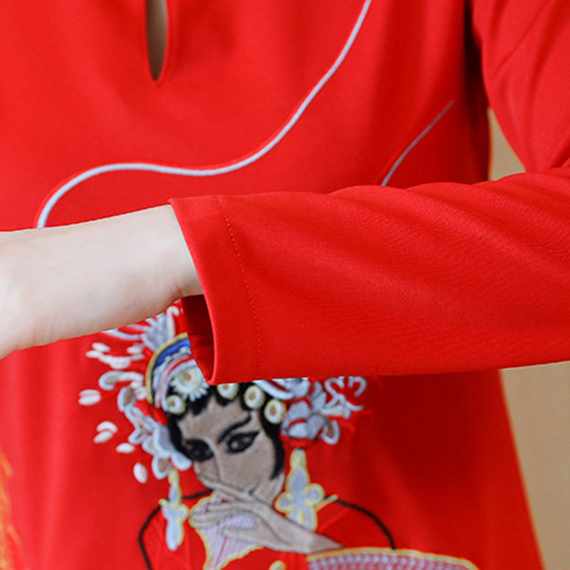 秋冬微胖mm连衣裙大码女装旗袍裙子 媚娇兰大码女装