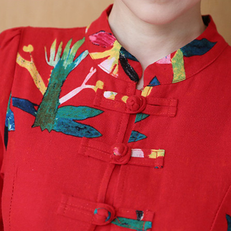 碎花民族风裙子 媚娇兰连衣裙