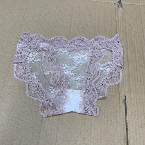 出口underwear性感蕾丝高腰舒适透气三角内裤开叉抗菌性感花边 - 图0