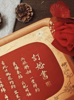 千書堂|创意婚书·实木纯手写