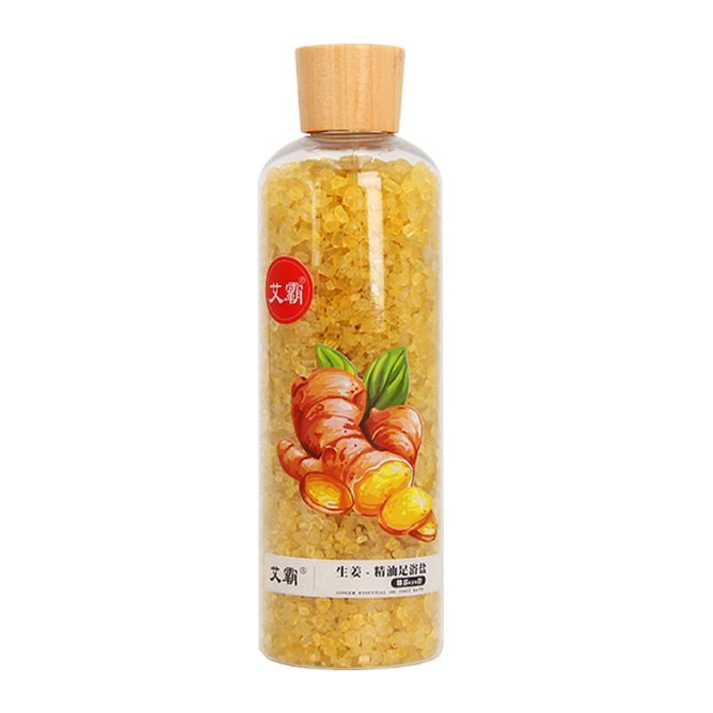 艾霸旗舰店艾霸生姜精油足浴盐泡脚粉足浴盐包女宫寒泡脚药包脚干脚裂按摩1