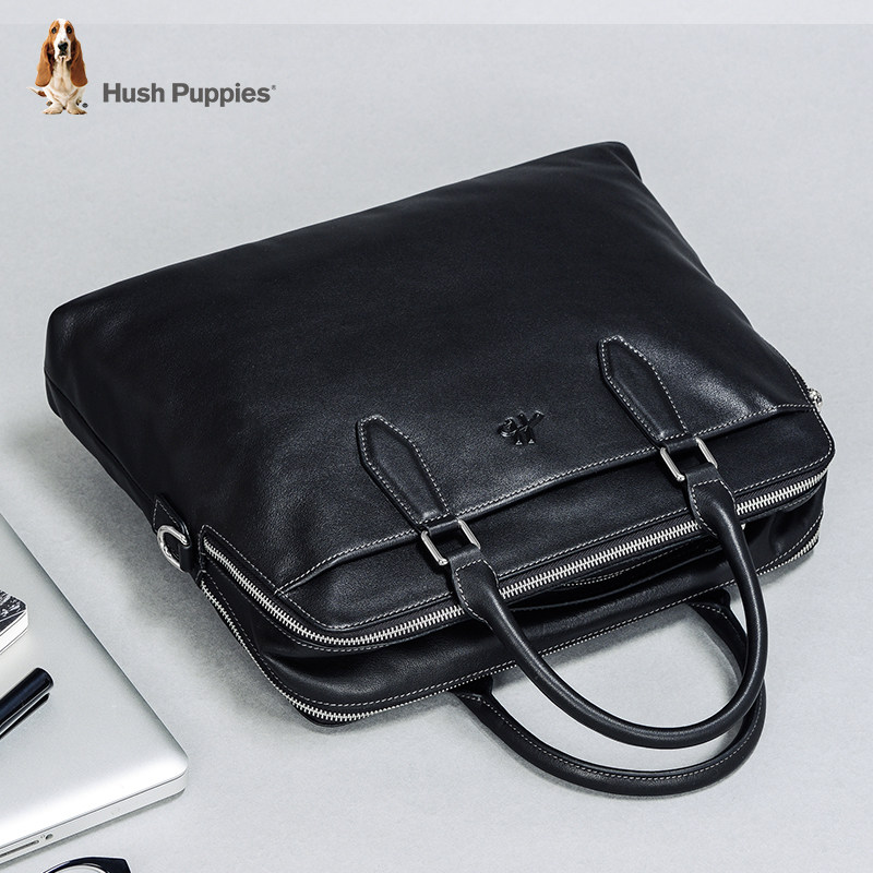 暇步士男士大容量头层牛皮公文包 暇步士箱包男士包袋