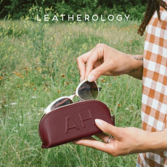 LEATHEROLOGY真皮眼镜盒便携高级感抗压太阳镜收纳包眼镜盒