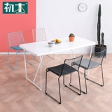 初木 Северный железный стул Современный минималистский магистральный сеть красного стула INS Leisure Переговоры по переговорам дома