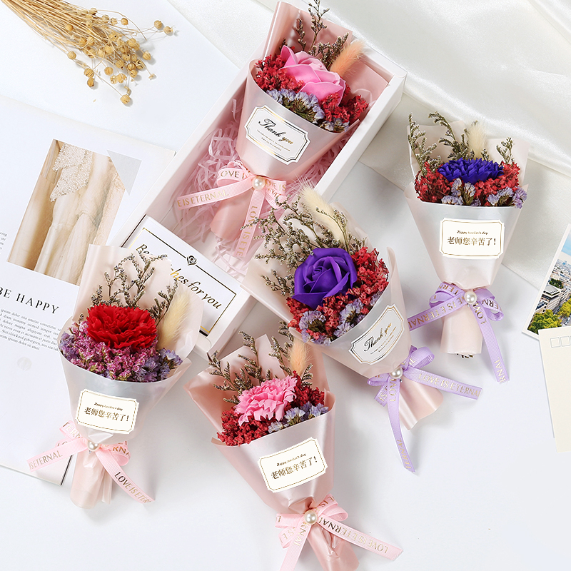 玫瑰香皂花束手工diy生日礼物实用生日送女生妈妈伴手礼闺蜜礼品 - 图2