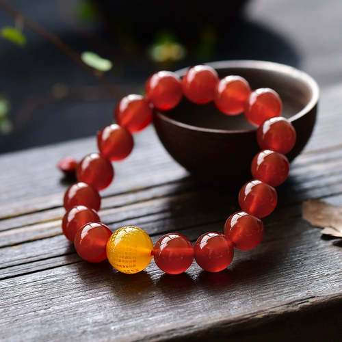 Ониксовые четки из круглых бусин, оберег на день рождения, браслет с одной бусиной, мужской аксессуар для влюбленных