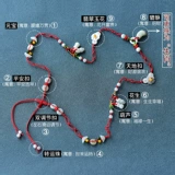 Оберег на день рождения, браслет из красной нити подходит для мужчин и женщин, красный ремень со знаком зодиака, изумрудный шнурок на талию, подарок на день рождения