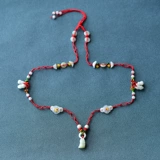 Оберег на день рождения, браслет из красной нити подходит для мужчин и женщин, красный ремень со знаком зодиака, изумрудный шнурок на талию, подарок на день рождения