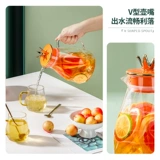 Вместительный и большой стеклянный заварочный чайник, комплект для домашнего использования для гостиной, легкий роскошный стиль