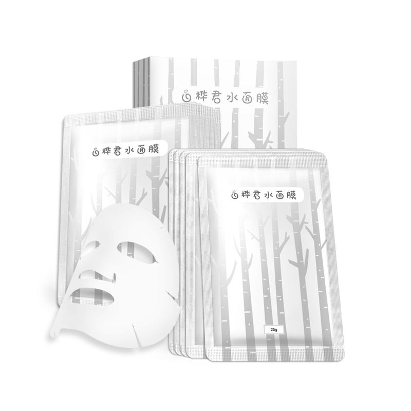植物工坊正品白桦补水蚕丝男女面膜 植物工坊面部护理套装