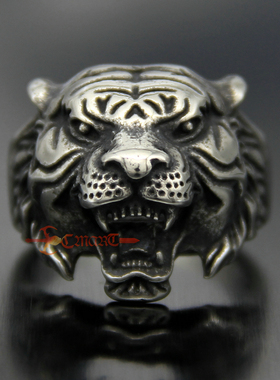欧美新款时尚精品猛虎男士戒指