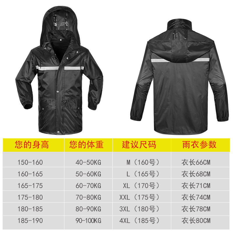 雨衣外套男式上衣防暴雨雨衣半身男单件劳保短款防水雨衣雨裤套装,淘宝优惠券,粉丝福利购,淘宝优惠卷