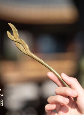 与凤行赵丽颖同款发簪古风女高级感盘发木簪子头饰简约日常发钗子