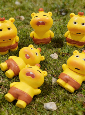 可爱水豚噜噜公仔钥匙扣摆件配件