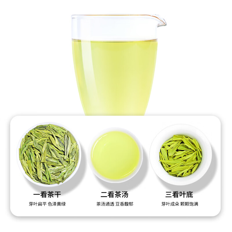 绿茶明前龙井茶2024新茶茶叶礼盒装嫩芽春茶罐装散装口粮茶自己喝