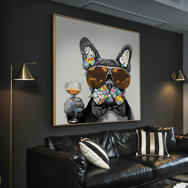 钻石画202新款客厅动物沾贴钻石绣狗手工5diy砖石十字绣满钻卧室,淘宝优惠券,粉丝福利购,淘宝优惠卷