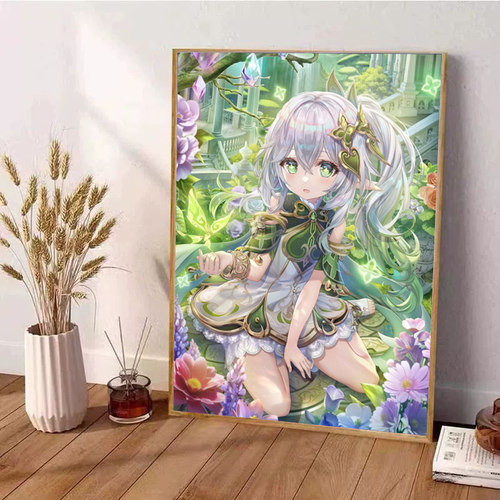 卡通钻石画2026新款客厅卧室动漫人物十字绣原神钻石贴画满钻手工 - 图2