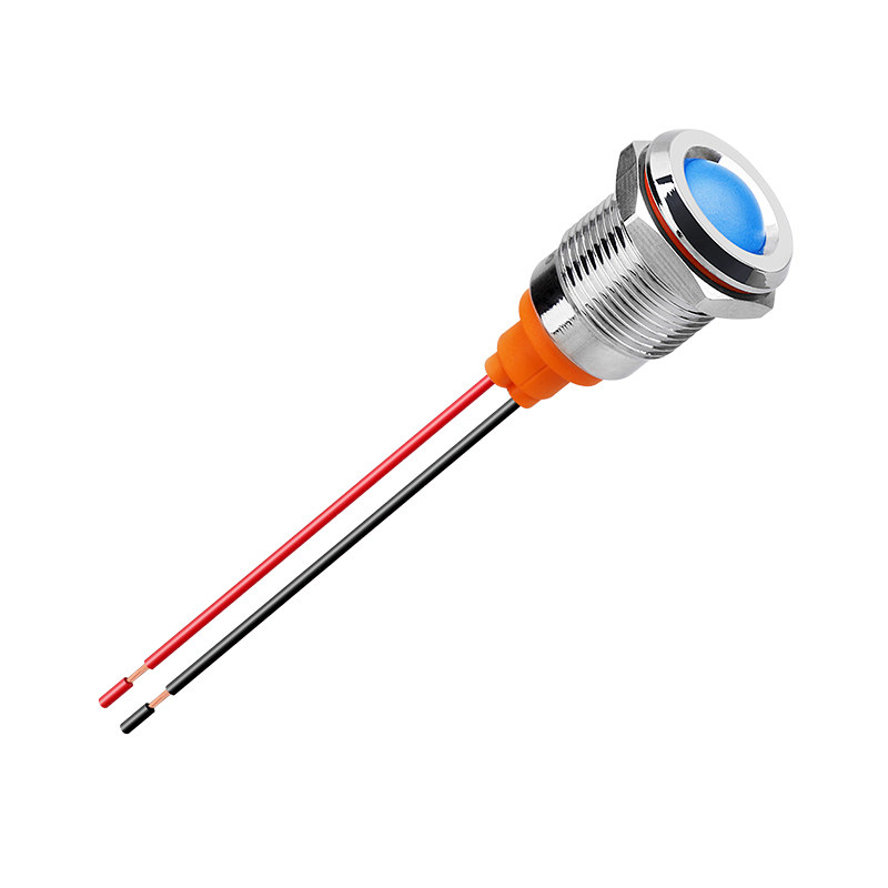 蓝波24V220V金属指示灯信号灯红绿蓝黄色亚光带线6mm8mm10mm12mm,淘宝优惠券,粉丝福利购,淘宝优惠卷