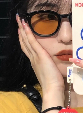 绿色墨镜网红款ins街拍偏光潮显