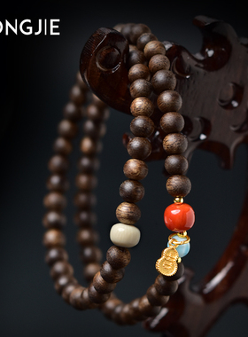 宏杰白棋沉香手串女男