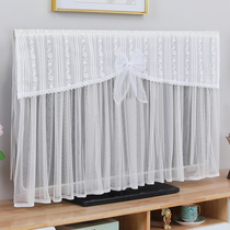 Brief liquid crystal TV cover dust cover lace TV cover boot up not to take 55 inch 65 Hanging Desktop Cover Cloth