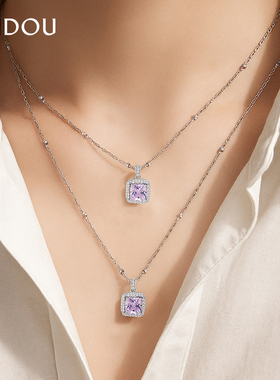 AJIDOU项链女款小方糖项链