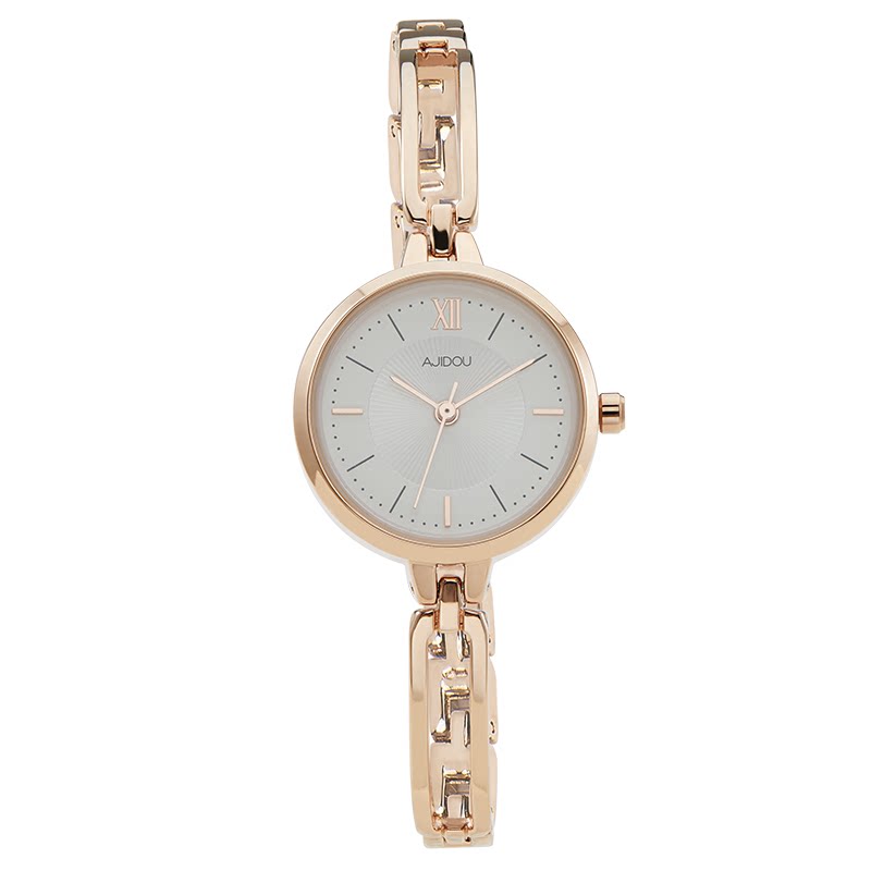 阿吉豆新颖时尚纤细金色腕日韩手表 AJIDOU国产腕表