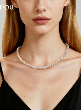 阿吉豆项链女款施家珍珠锁骨链