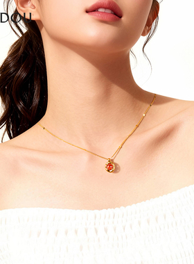 阿吉豆项链女时尚气质颈链锁骨链