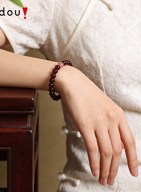 阿吉豆手链女款石榴石手串手饰品