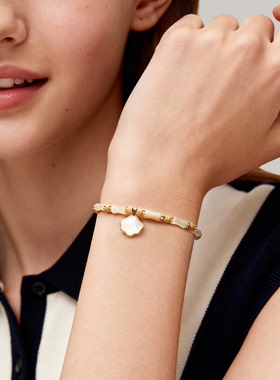 AJIDOU阿吉豆手链女款一贝子竹节