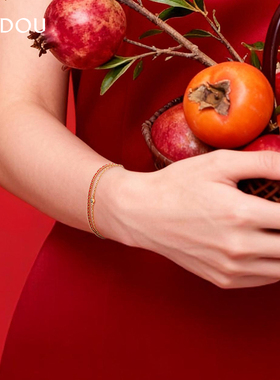 阿吉豆红绳手链情侣本命编织手绳