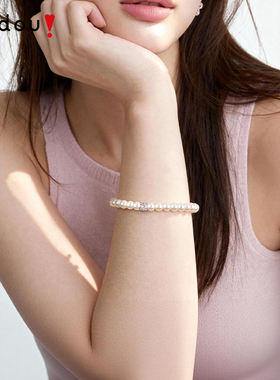 阿吉豆方糖珍珠手链女款手链手串